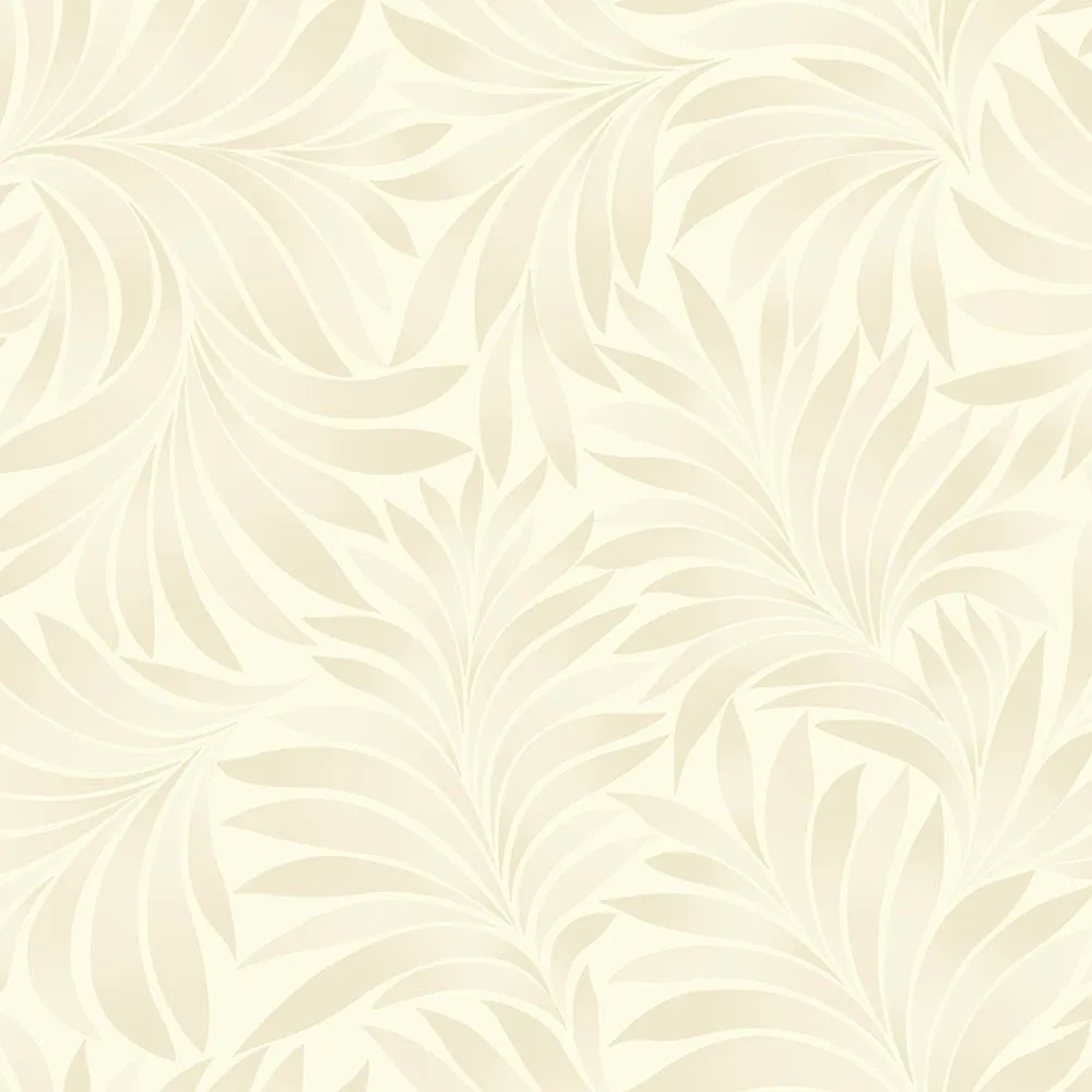 Cream Embossed Wallpaper – Flocked Velvet (7812-2)